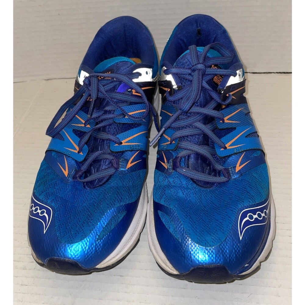 SAUCONY Mens Size 10.5 Zealot ISO 2 Blue Orange Running Sneakers Shoes S20314-4